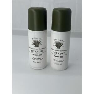 Lot of 2 - Aruba Aloe Antiperspirant deodorant extra dry 3fl oz - exp 5/2026